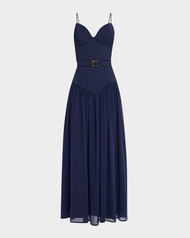 Ruby Sweetheart Drop-Waist Maxi Dress